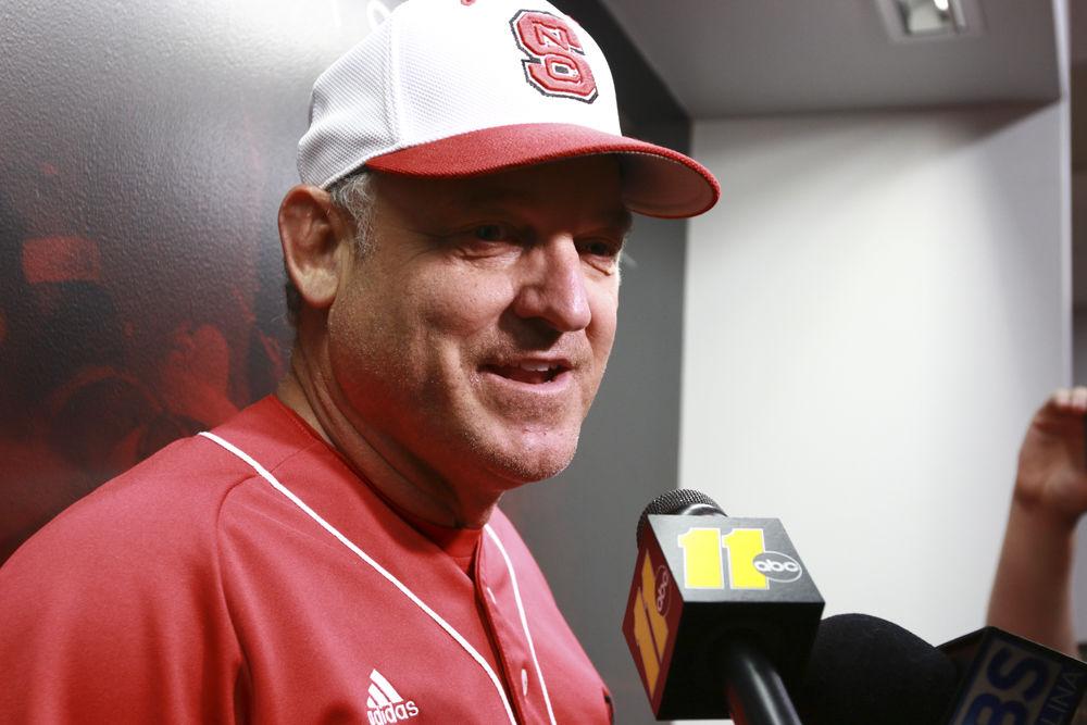 NC State head coach Elliott Avent talks with the media after securing his 1000th career win on 25 April 2017. Avent talked about how special this win was to him, the great role models that other former NC State coaches were to him including Jim Valvano, and how proud he is of his team. Avent and his crew took down the NC Central Eagles 13-0 at Dail Park.