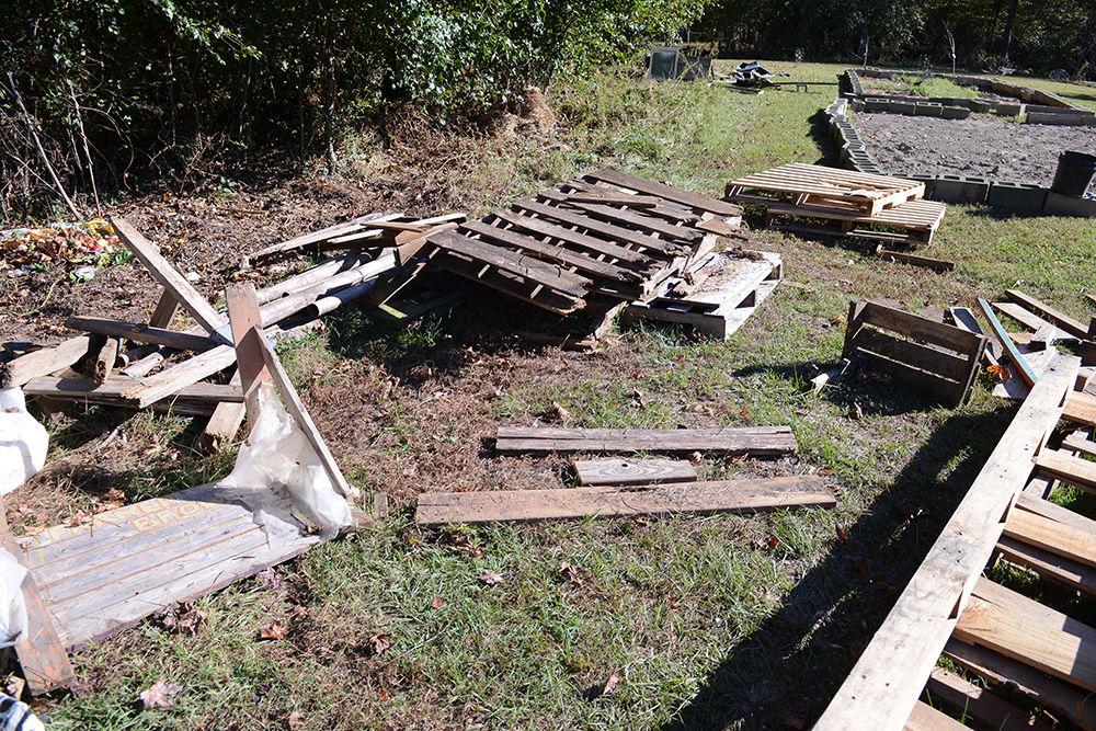 Hurricane Matthew caused extensive damage to the SOUL (Students for Organic United Living) Garden located by Lake Raleigh on Centennial Campus. Members of several student groups including the Nutrition Cub, the American Marketing Association and the National Organization for the Reform of Marijuana Laws helped clean up the damage Sunday, Oct. 30. Catie McEntee, a graduate student studying electrical engineering and co-manager of the garden, said of the damage, "It's sad but we're excited to rebuild the SOUL Garden."