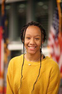 Gabby Dauntain, a second-year student studying philosophy and political science, is running alongside Mia Connell for the position of student body vice president.