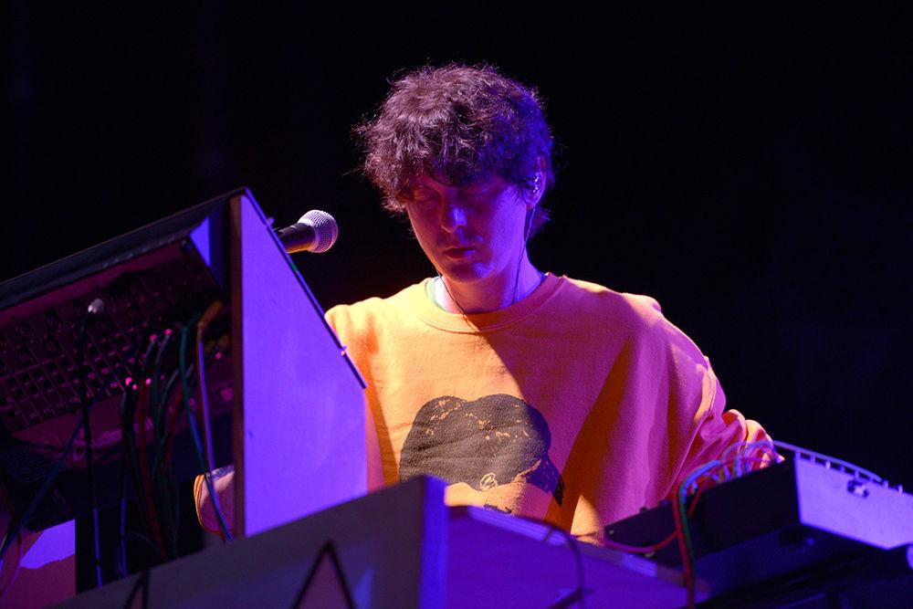 Panda Bear performs with his band Animal Collective on Friday, May 19 at Motorco Park during Moogfest. Animal Collective was one of the headlining acts during the festival, which spanned May 18-21 in downtown Durham.