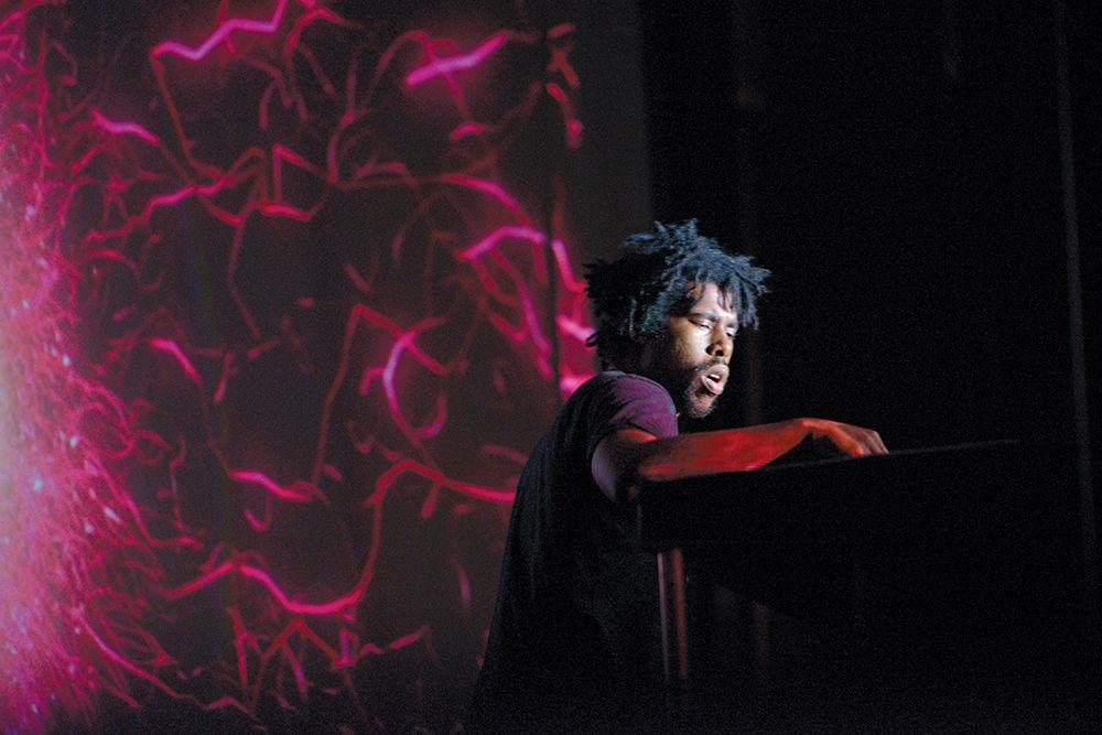 Flying Lotus performs on Saturday, May 20 at Motorco Park during Moogfest. The four-day festival featured several performances, installations and workshops across downtown Durham from May 18-21.