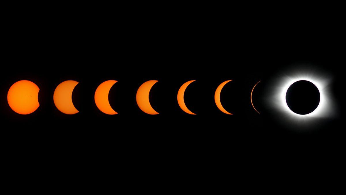 Just north of Clinton, South Carolina, the sun went from a full orange circle to total eclipse over the course of an hour and a half on Monday.