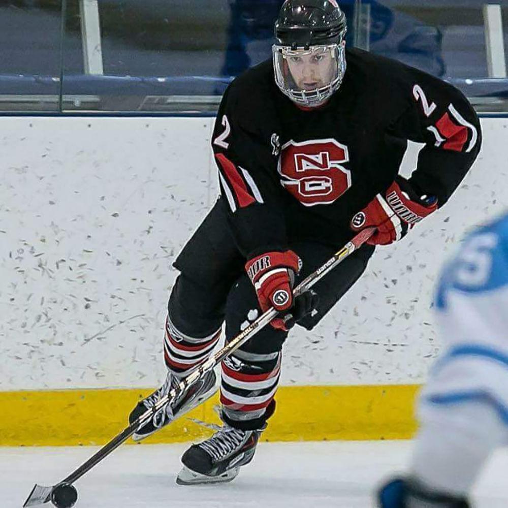Wolfpack junior forward Sam Banasiewicz scored twice against UNC in the Backyard Brawl at PNC Arena on Feb. 3.&#160;