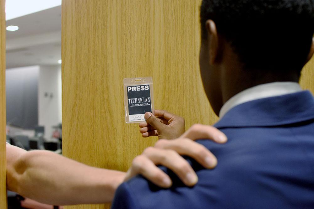 Photo illustration representing Technician being removed from the Government Relations and Oversight committee meeting in Talley room 4140 without legal basis on Tuesday evening.