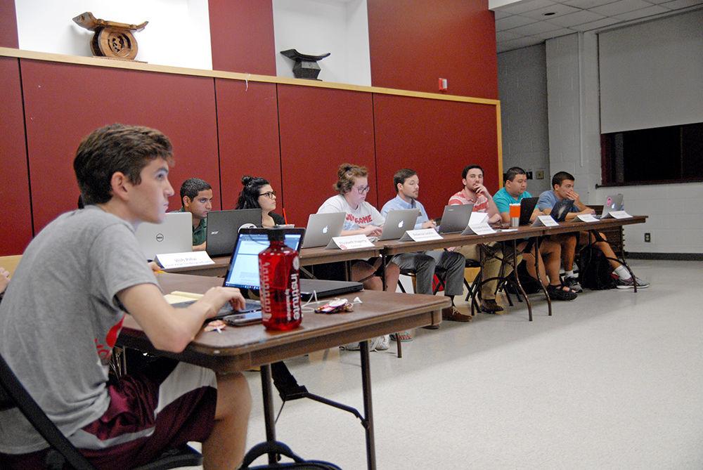 The Senate Committee on Tuition and Fees meets in Witherspoon Student Center on Tuesday, Sept. 19, 2017. The committee met to discuss fee increases for the upcoming academic year.