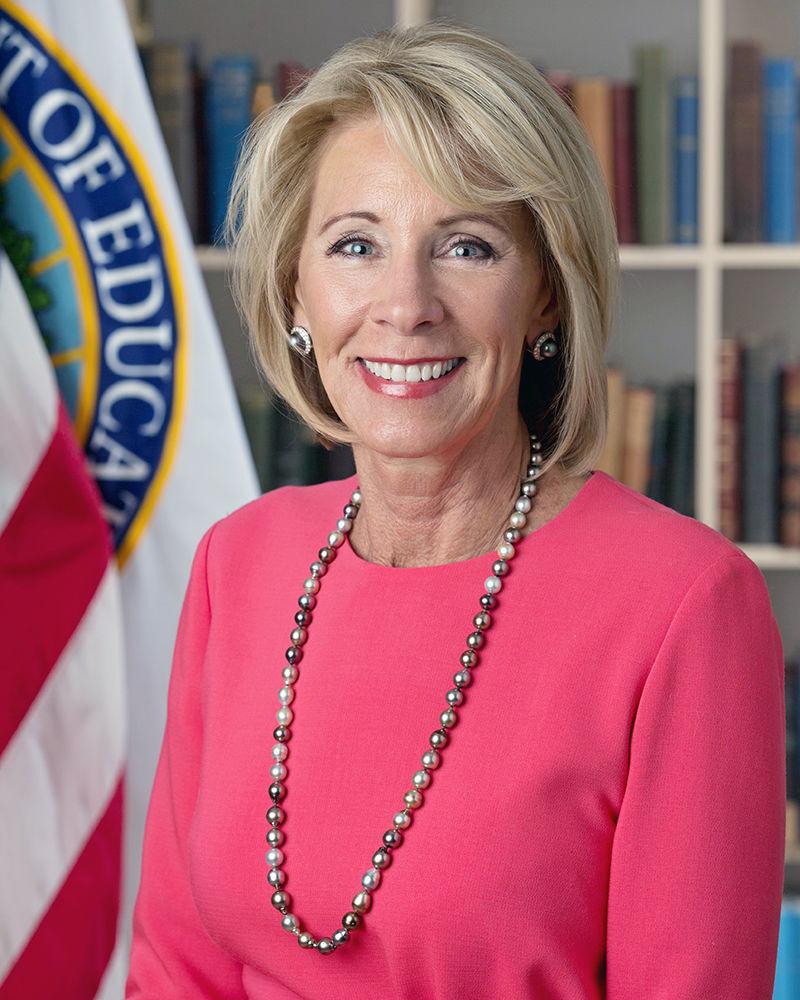 Betsy DeVos is currently serving as the Secretary of Education.
