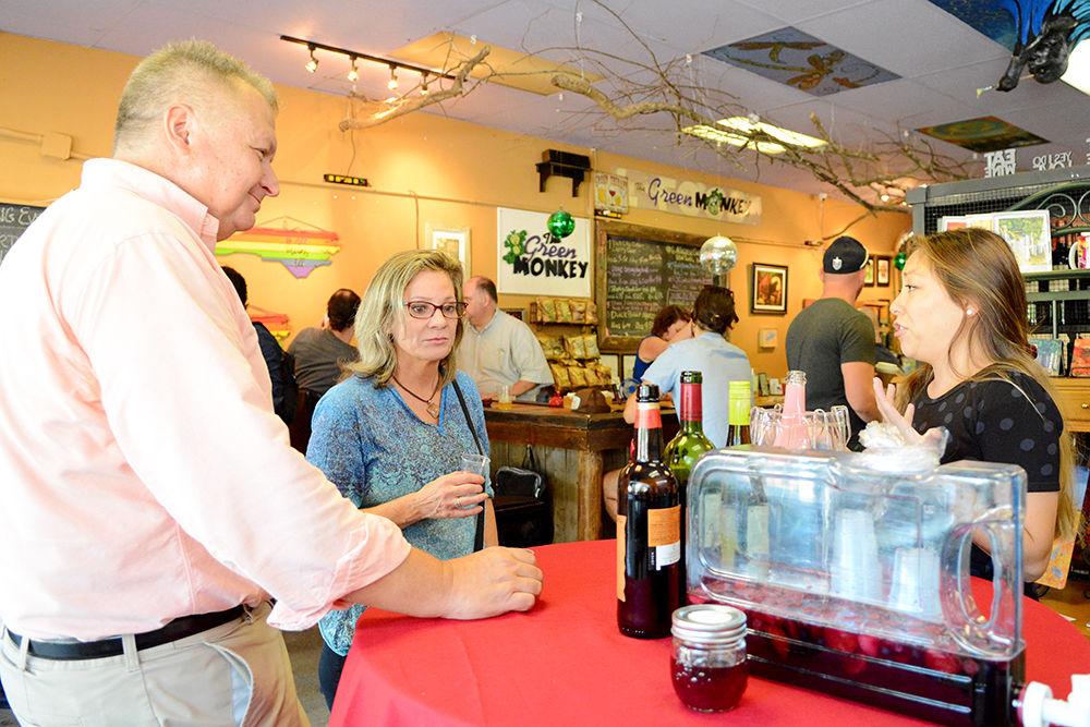 The Green Monkey hosts a wine tasting during 'Art It Up,' featuring wines from Italy, Spain and South Africa. The wine tasting was from 2-5pm on Saturday.