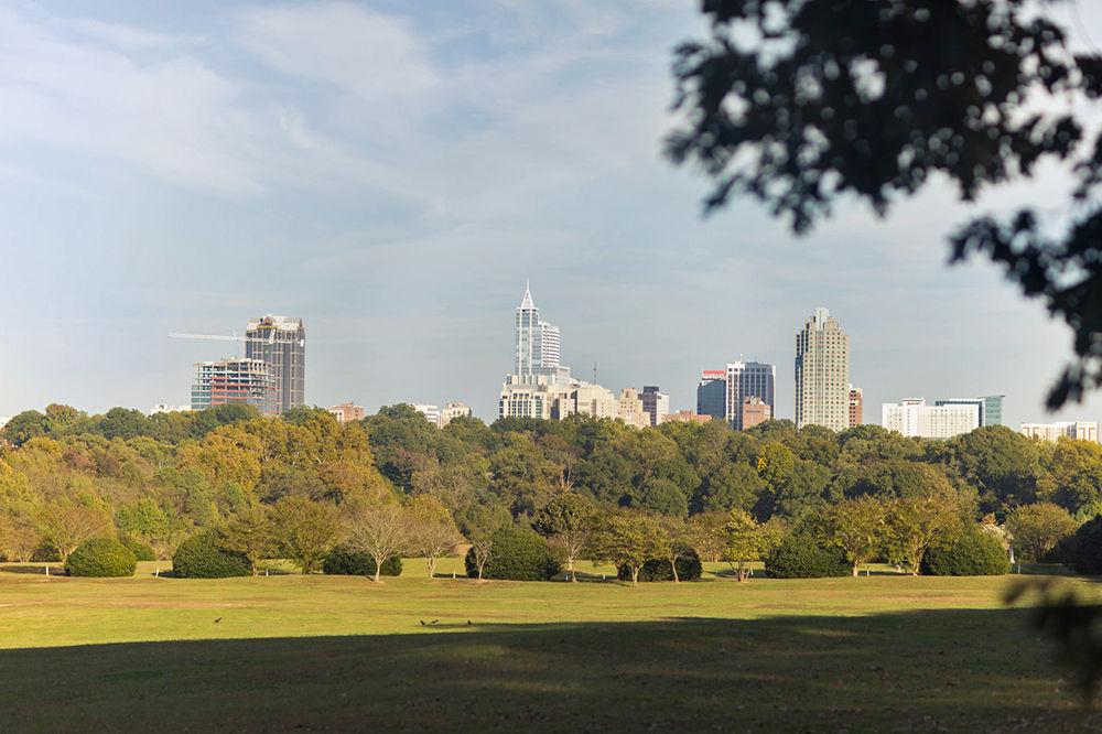 In the afternoon light Downtown Raleigh is viewed from Dorothea Dix Park on Tuesday Oct. 31. The park was purchased by the City of Raleigh in 2015.