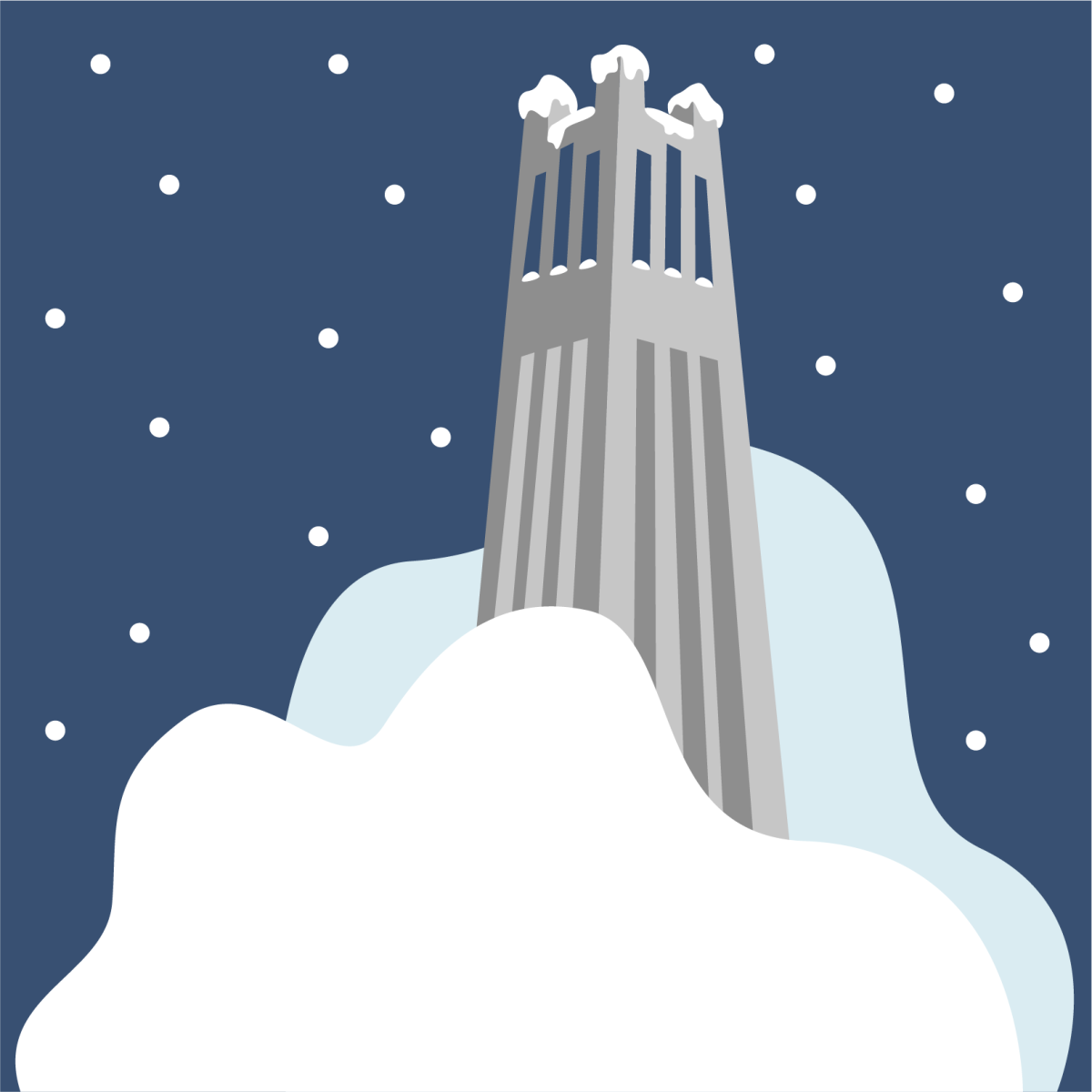 Belltower snow