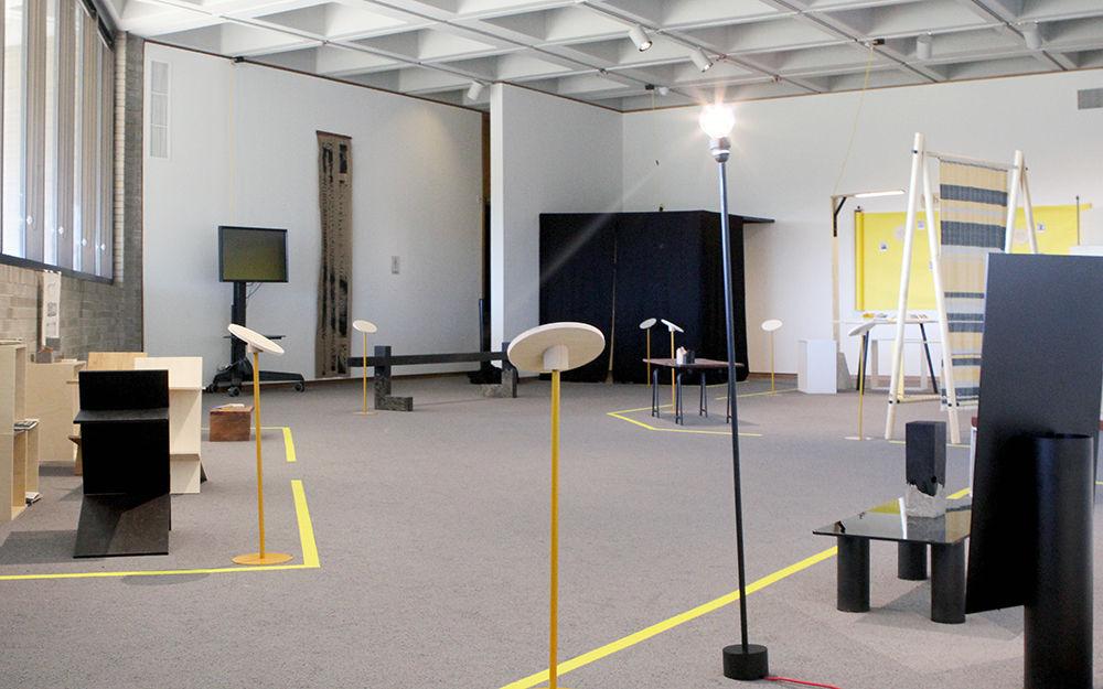 An overview of the Ideal Space exhibit, which is an installation by College of Design students. The exhibit attempts to draw attention to the dialogue that occurs between ourselves and the objects around us. It is located at the North Carolina Museum of Art and runs through Jan. 25.
