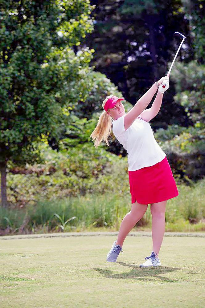 NC State women's golf junior India Clyburn is averaging a score of 223.69 so far during the Wolfpack's spring season.&#160;