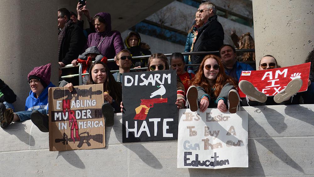 Young people were out in force during the March for Our Lives Washington, D.C. event on March 24, 2018. The event was partially organized by survivors of the Marjory Stoneman Douglas High School shooting, which happened on Feb. 14, 2018 and resulted in the death of 17 students and faculty.