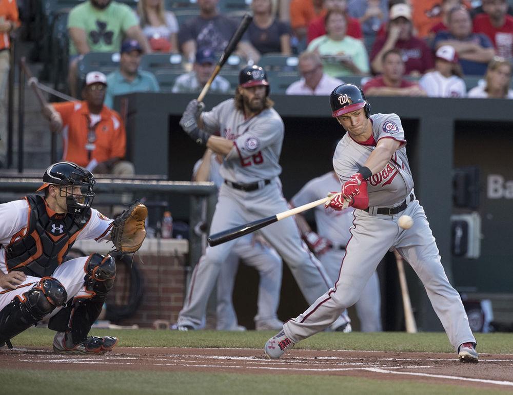 Former Wolfpack baseball player Trea Turner now plays shortstop for the Washington Nationals.