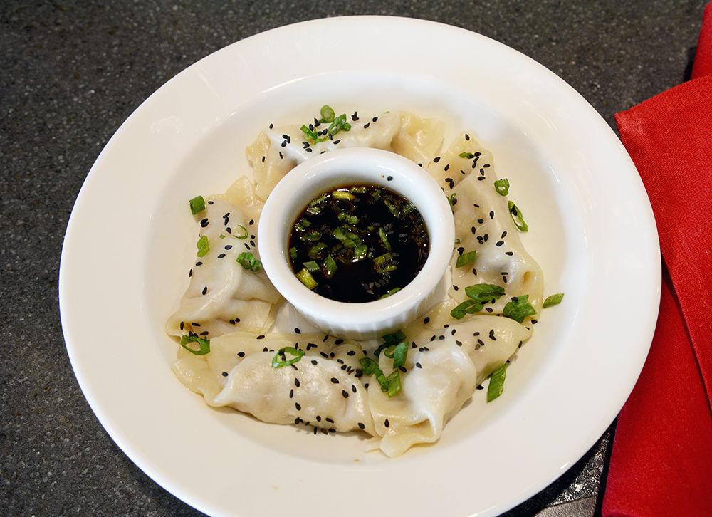 Terrace Dining Room, located on the grounds of NC State's Lonnie Poole Golf Course, offers steamed dumplings as one of their starters during lunch time. The Centennial Campus dining room allows students to pay for their food using Dining Dollars or AllCampus funds.