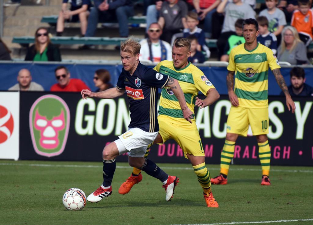 The North Carolina Football Club hosted the Tampa Bay Rowdies in a USL regular season match at Sahlen's Stadium at Wake Med Soccer Park on Saturday, March 17.