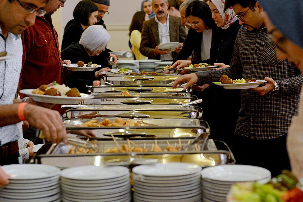 Traditional Turkish food is served to over 300 guests at the Turkish Music and Dance Night on Saturday. The Turkish Student Association hosted the event in the Mountain Ballroom in Talley Student Union.