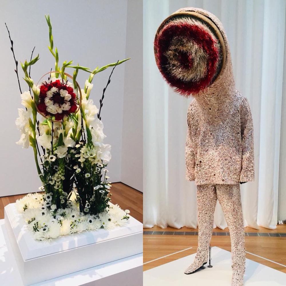 A floral arrangement by Vanessa Smith that visitors can view while at NCMA.