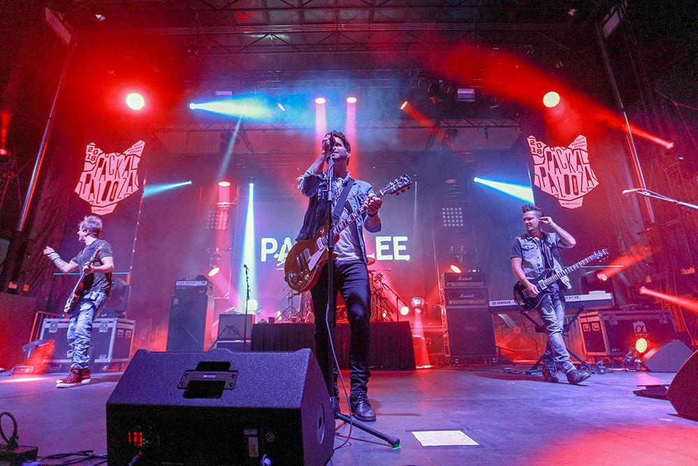 Parmalee, a North Carolina country band, plays on the Belltower Stage to bring Packapalooza to close on Saturday, August 25.