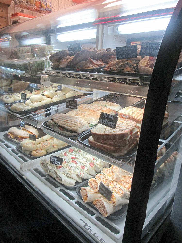Food sits on display at Morgan Street Food Hall on Wednesday, Sept. 5. The public can visit this establishment, which opened this summer for a diverse spread of foods from local eateries and restaurants.