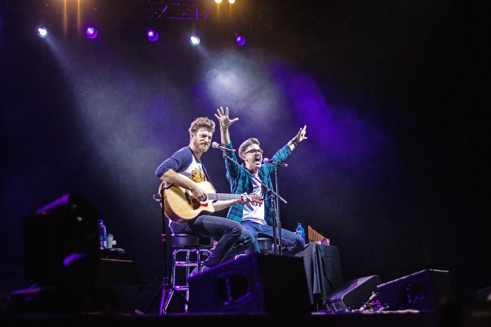 Rhett and Link perform at the N.C. State Fair on Friday, Oct. 12 2018. The N.C. State Fair runs from Oct. 11-21.
