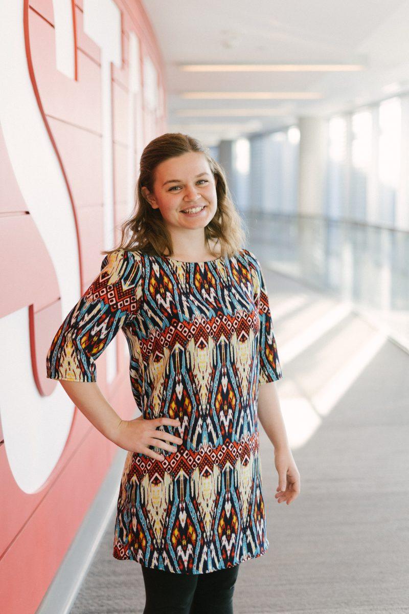 Meredith Bain, a&#160;fourth-year studying mathematics and president of the Climate Reality Project at NC State.