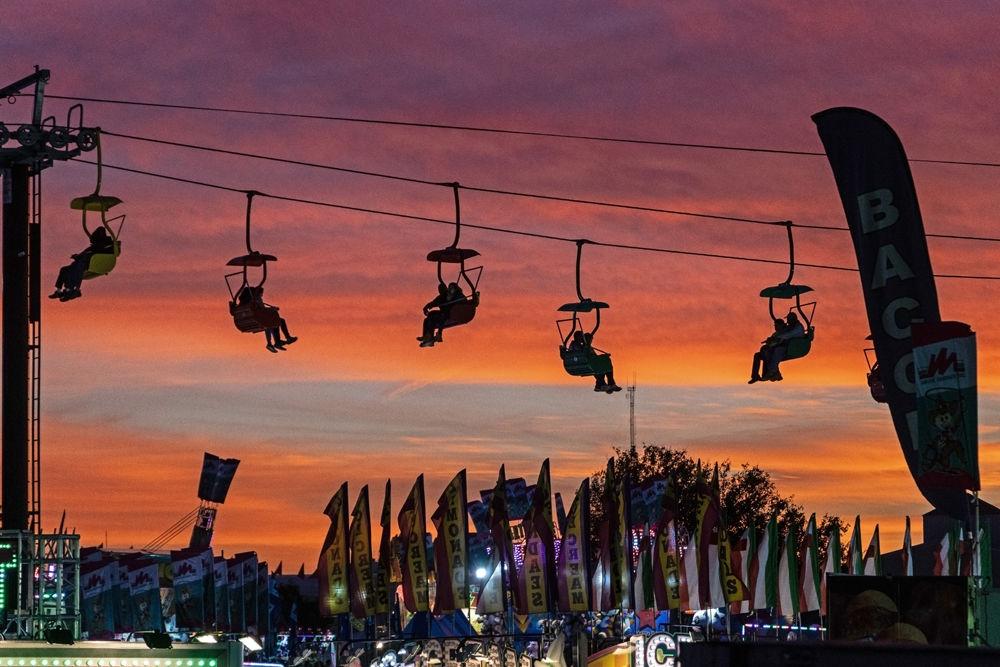 Attendees enjoy the attractions at the N.C. State Fair on Friday, Oct. 12. The N.C. State Fair was delayed last Thursday, Oct. 11 due to Tropical Storm Michael.