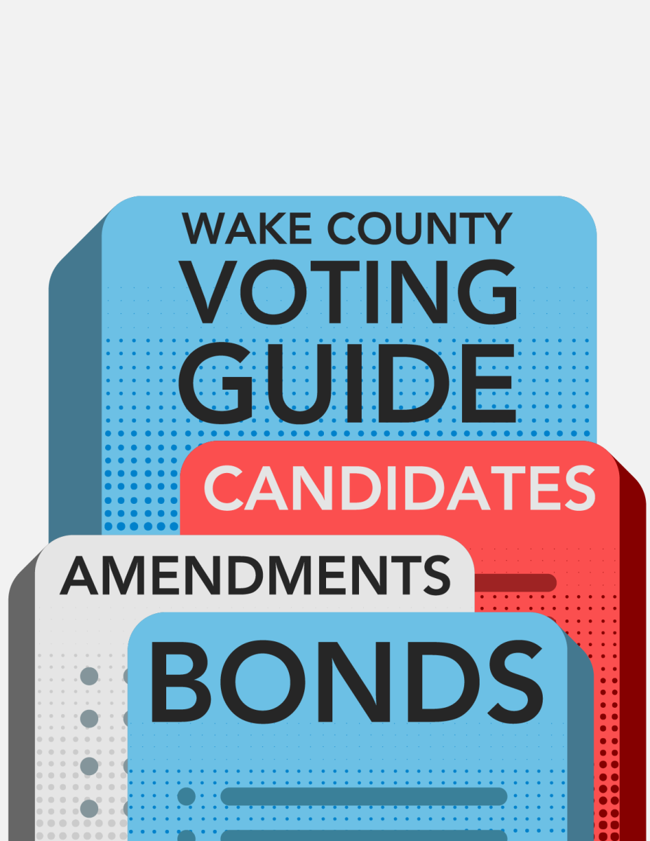 Early voting in North Carolina continues until Nov. 3. On the Wake County ballot, individuals can vote for federal, state and county officials as well as amendments and bonds. Election Day is on Nov. 6.