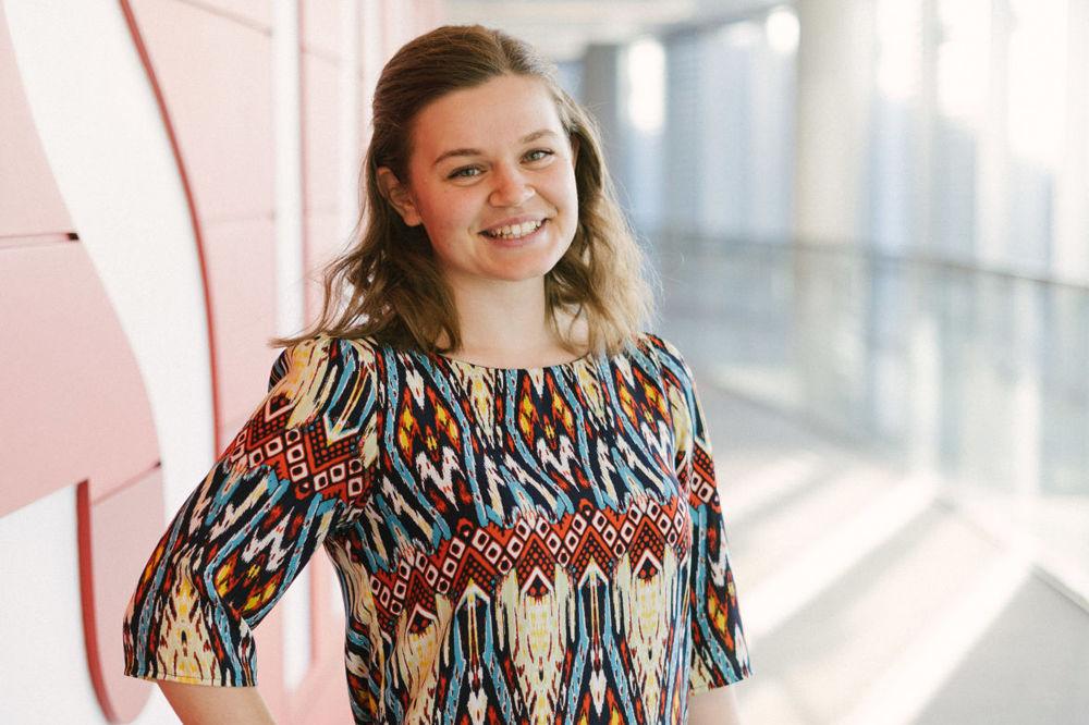 Meredith Bain, a&#160;fourth-year studying mathematics and president of the Climate Reality Project at NC State.