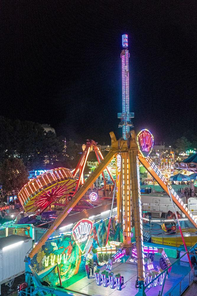 Fair-goers enjoy the attractions at the N.C. State Fair on Friday, Oct. 12 2018. Last year the N.C. State Fair had an attendance of over one million visitors.