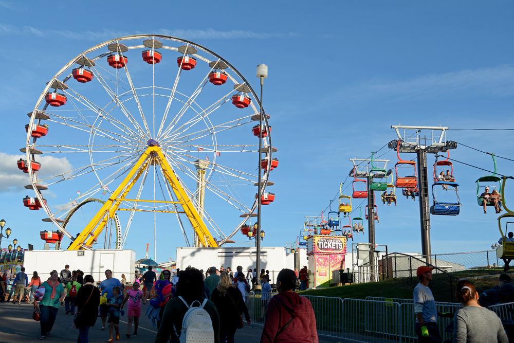 The Giant Parthenon Wheel was one of three Ferris Wheel-style rides at the 2018 N.C. State Fair. The State Fair Flyer is a ski lift-style ride that takes visitors across the fair. Over 120,000 people attended the fair on Saturday, Oct. 13.
