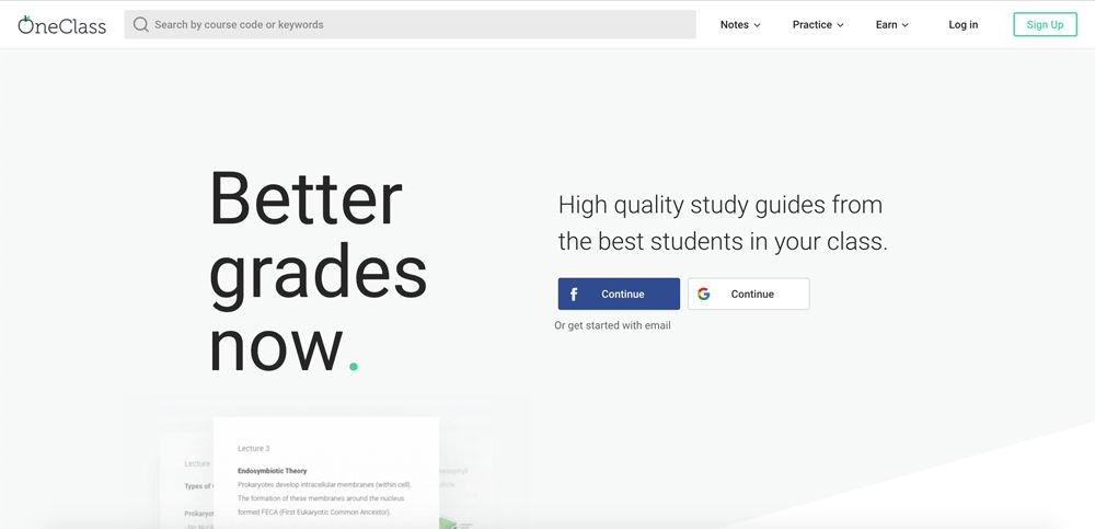 OneClass reimburses students for sharing study resources