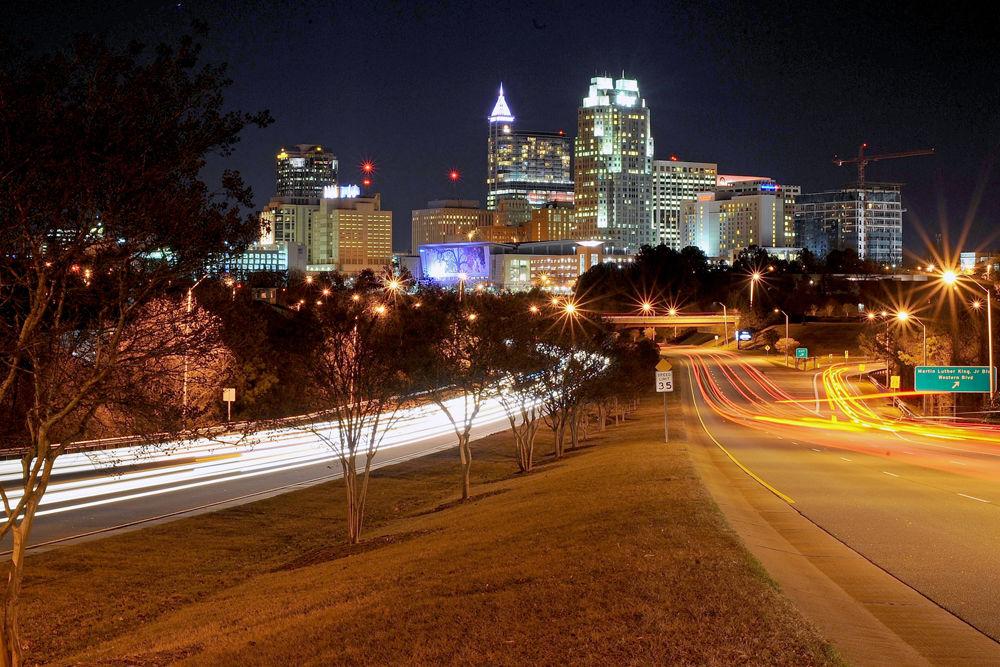 A view of downtown Raleigh from South Saunders Street on Wednesday, Jan. 23, 2019.