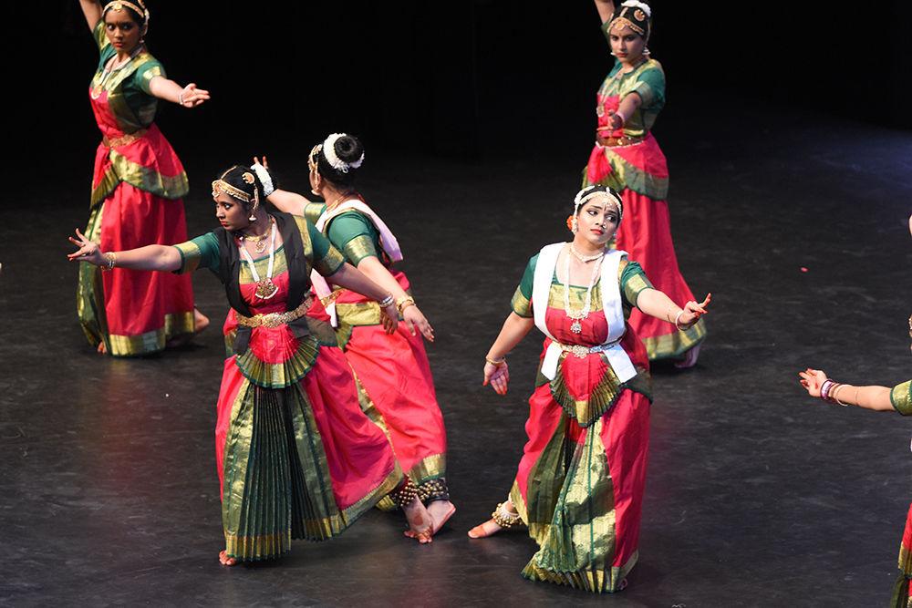Thandavam of Virginia Commonwealth University performs during Navarasa in Stewart Theatre on Saturday, Jan. 26, 2019. Thandavam told a story of LGBT acceptance through dance.