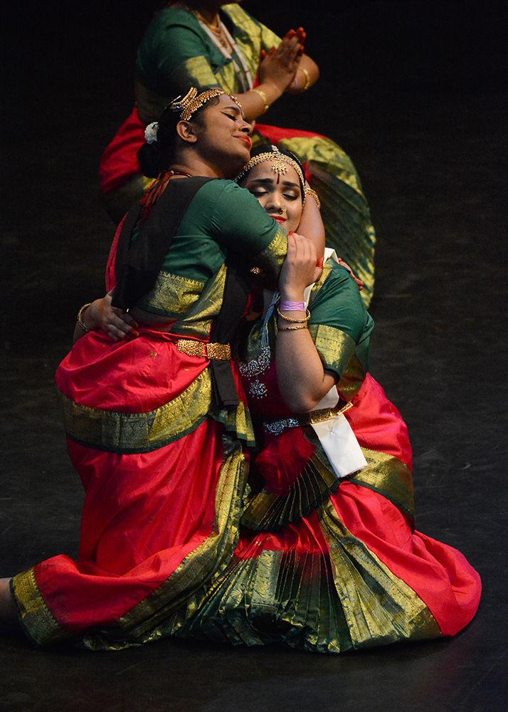 Dancers from VCU Thandavam of Virginia Commonwealth University show how a mother accepts her daughter for being in love with another girl on Saturday, Jan. 26, 2019 at Stewart Theatre.