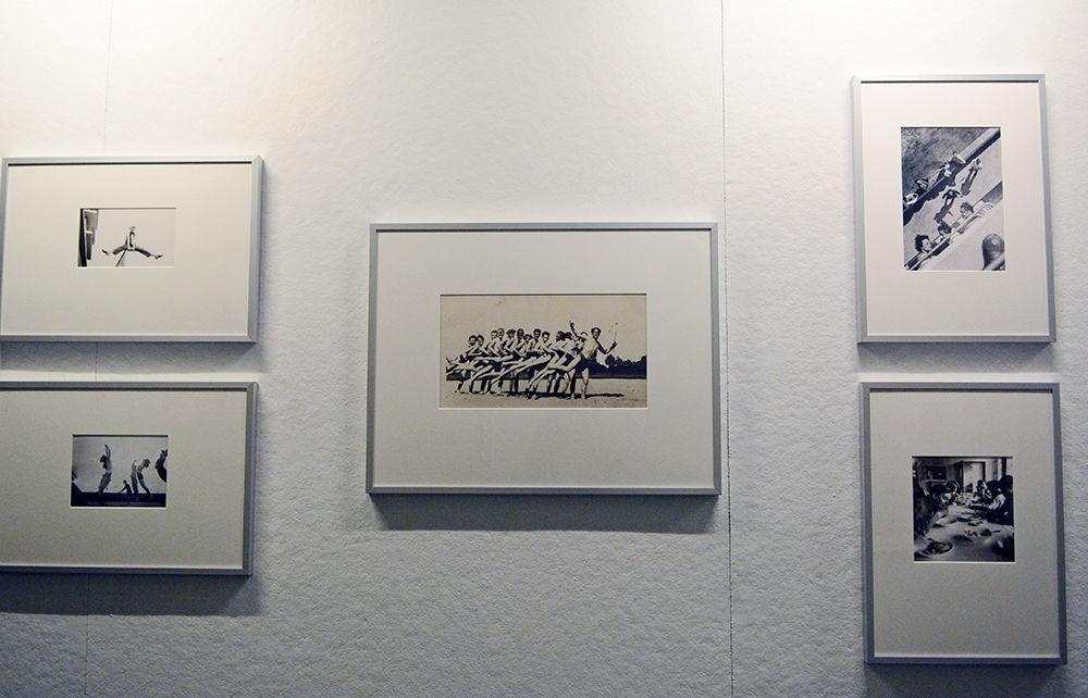 Photos of students from Bauhaus in everyday life are hanging at Brooks Hall. The multitude of photos capture the essence of Bauhaus lifestyle that was "full of zeal." The exhibition will be open until Feb. 15.