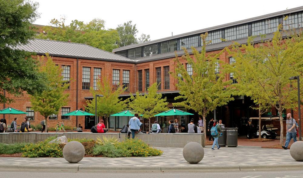 TRIO Collegiate Ambassador Program is located in Park Shops at 101 Current Drive, close to Poe and SAS Halls.