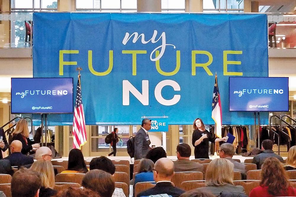 My Future NC held an announcement in Talley Student Union on Wednesday, Feb. 20, 2019. My Future NC is a commission that works throughout the state to advance educational quality and opportunities for students of all ages.