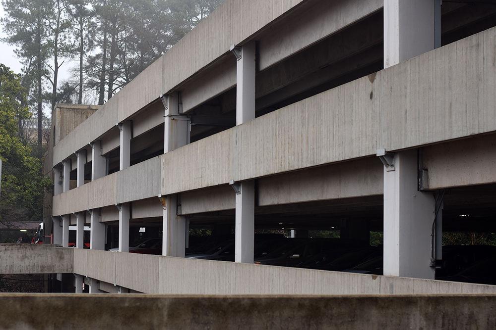 The Coliseum Parking Deck was built in 1949 and an addition was added in 2003.&#160;The deck is located next to Reynolds Coliseum and Talley Student Union,&#160;and is used for student parking during the school year.