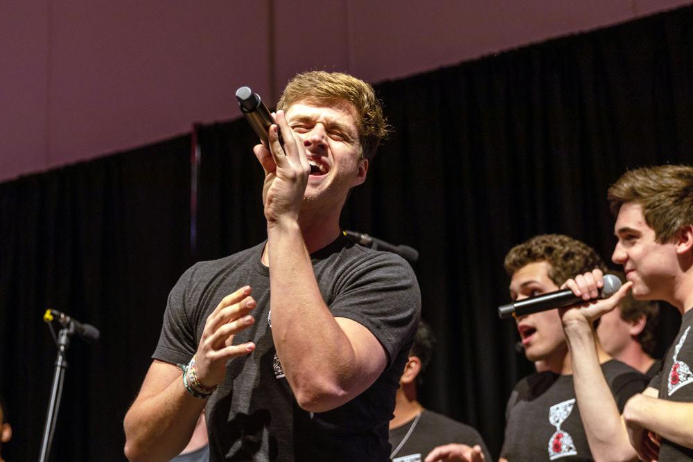 Alex Madill, a fourth-year studying business administration and Chinese, performs at&#160;Musical Empowerment Annual Showcase in Talley Student Union on Saturday, Feb. 9. Musical Empowerment is an organization that pairs a mentor with an elementary school aged student who would not otherwise have access to a music education.
