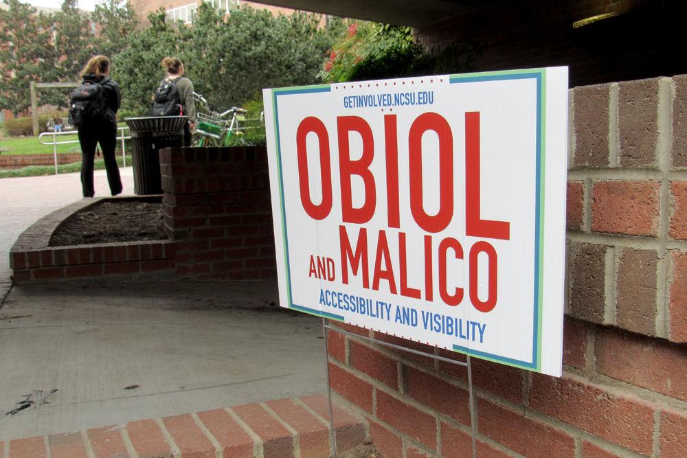 Campaign signs are all around campus preceding the NC State Student Government elections that open up March 4.