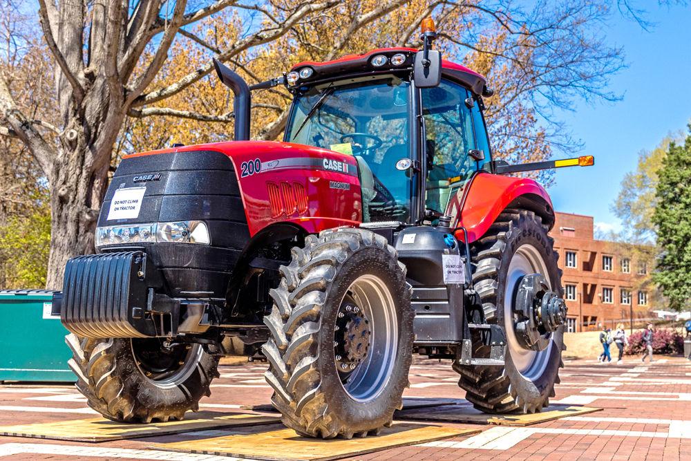 A tractor at Ag Awareness Week in the Brickyard on Tuesday, March 26, 2019. Ag Awareness Week will be in the Brickyard from March 25-28.
