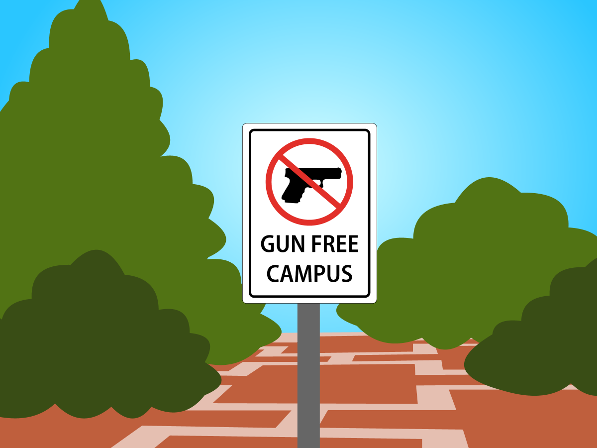 Gun Free Campus graphic