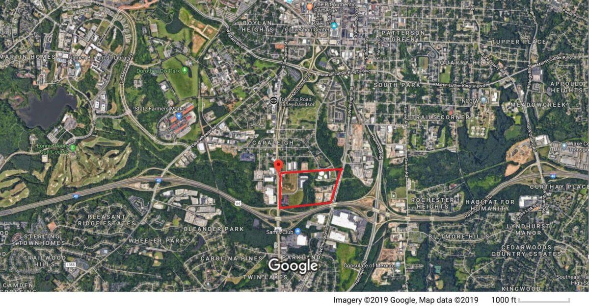 The proposed location of the entertainment district sits just south of downtown at the intersection of South Saunders Street and I-40. Construction is projected to start in 2020.&#160;