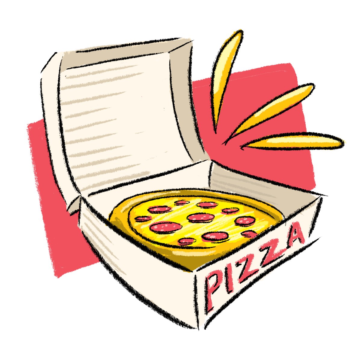 pizza box compost graphic