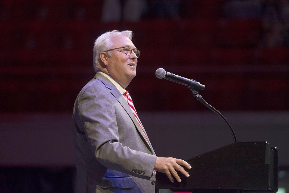 The Class of 2023 was officially welcomed to NC State during New Student Convocation in Reynolds Colesium, Monday, Aug. 19. Dr. Blair L.M. Kelley, Assistant Dean for Interdisciplinary Studies and International Programs, was the keynote speaker and lead a discussion on Trevor Noah's "Born a Crime," the common reading.