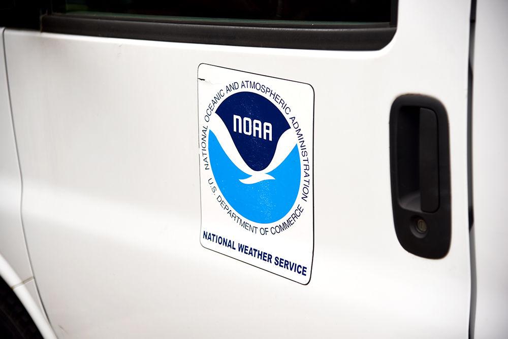 The National Oceanic and Atmospheric Administration keeps a truck parked outside of Research Building 3 on Tuesday Aug. 27, 2019. Research Building 3 houses the National Weather Service. The National Weather Service, NOAAA and North Carolina State University have been working together since the 70's with a goal of accelerating the application of new science to operational forecasting.