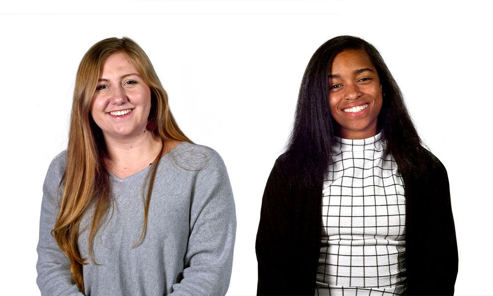 Student Body President Emma Carter, a third-year studying sociology and international studies (left), and Student Body Vice President Nicole Teague, a third-year studying business administration (right)