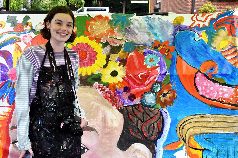 XX showcased art at the North Carolina Museum of Art tent at Packapalooza on Saturday, Aug. 24, 2019. Packapalooza featured many vendors and food trucks open to the public.