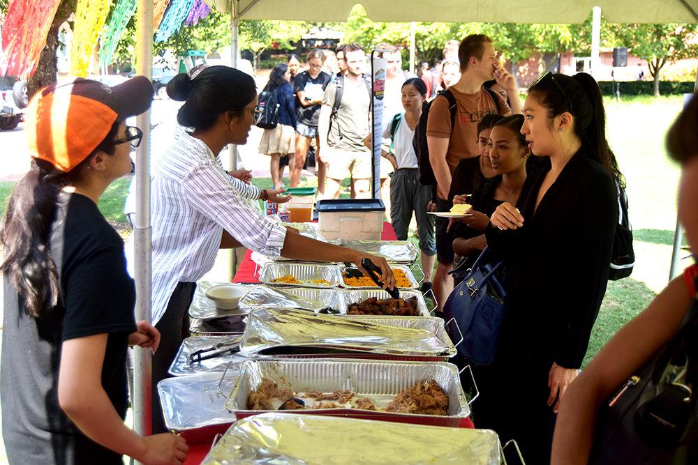 Students all over campus came to celebrate with Poole College of Management as they hosted a Barrio party to celebrate Latinx Heritage Month. They served several cultural dishes on Tuesday, October 1, 2019.