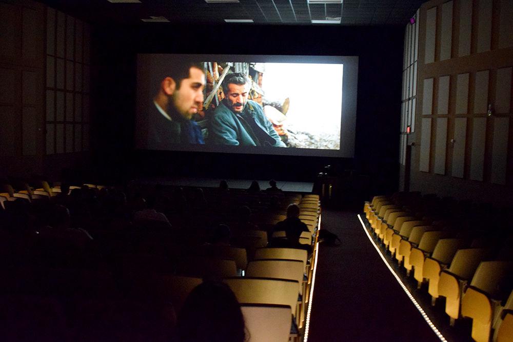A scene from the Turkish movie "Ahlat Agaci" plays during the Turkish Movie and Dance night in Witherspoon Student on October 5, 2019. The event was organised by the Turkish Student Association. "Ahlat Agaci" translates to"The Wild Pear Tree" in English.